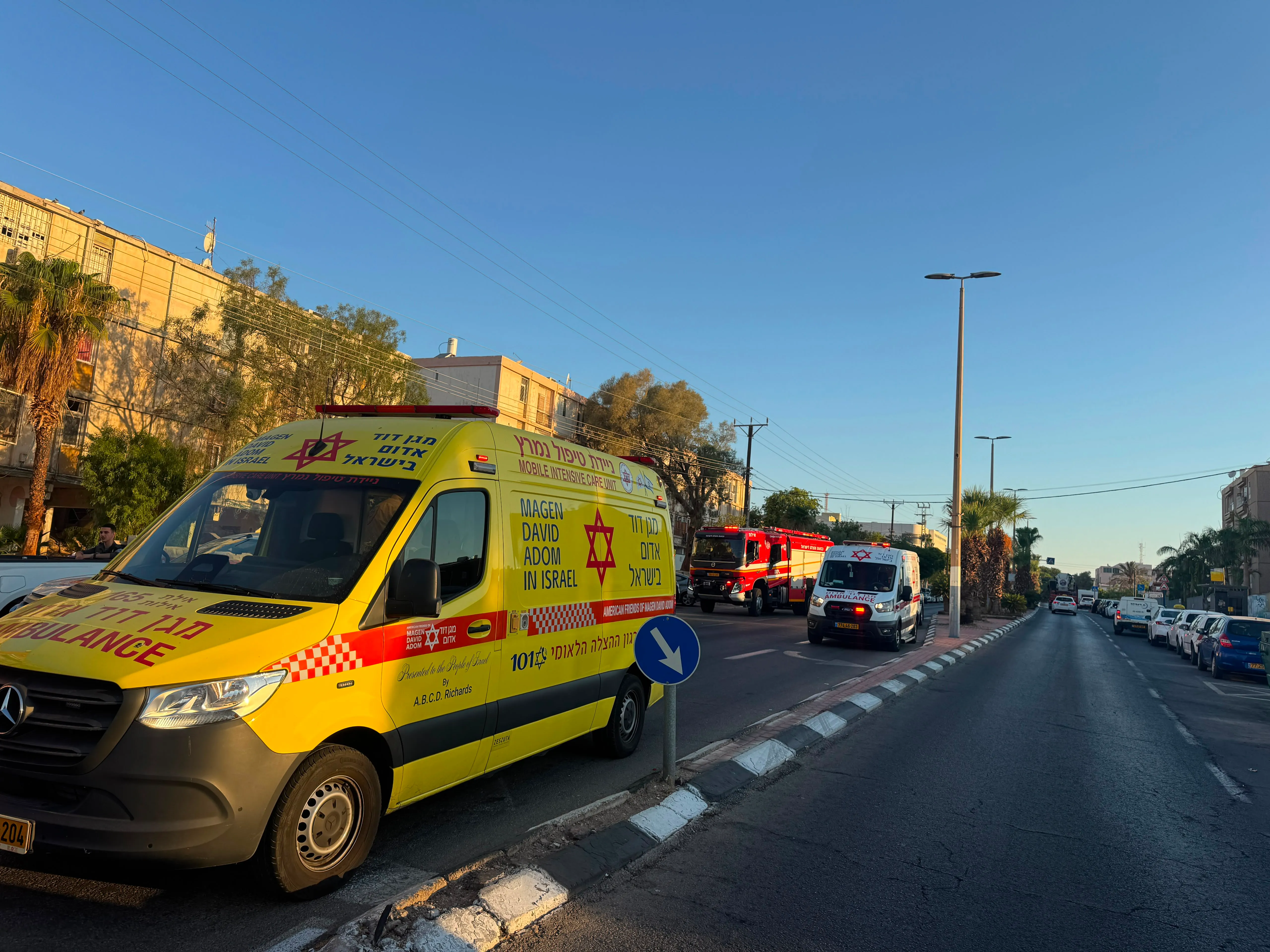 גבר כבן 40 נפצע בשריפה באילת, מצבו קשה